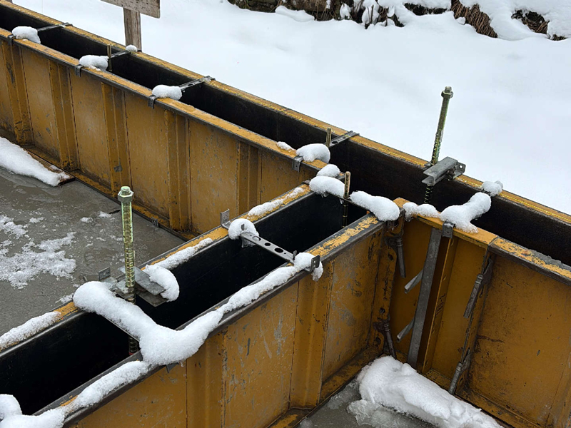 滋賀県 美畑の家 2階建て 現場チェック ホールダウンアンカー位置確認