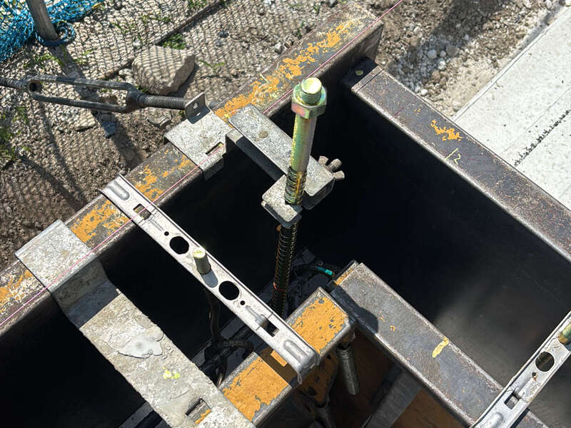 滋賀県 天塚の家 2階建て 現場チェック ホールダウンアンカー設置確認