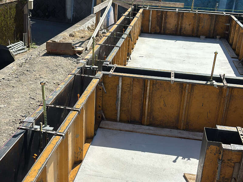 大津市 明日の家 2階建て 現場チェック ホールダウンアンカー設置確認