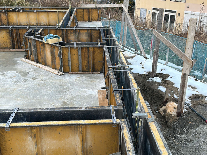 木ノ野の家 2階建て 現場チェック ホールダウンアンカー設置箇所確認