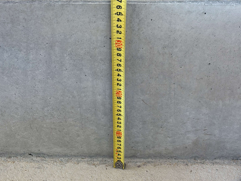大津市 大宮の家 2階建て 現場チェック 立上りコンクリート高さ確認