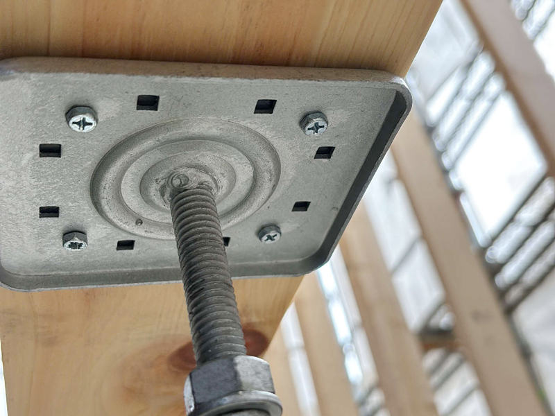 木ノ野の家 2階建て 現場チェック 大受ビス確認