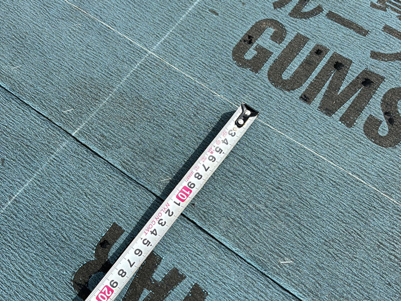 滋賀県 石守の家 2階建て 現場チェック 屋根ルーフィング施工完了