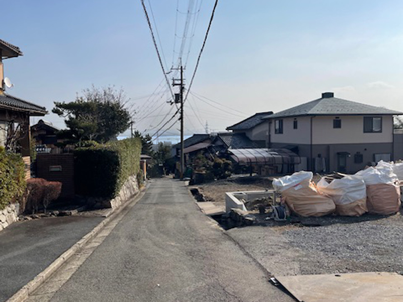 滋賀県 森本の家 2階建て 現地チェック 前道巾景色確認