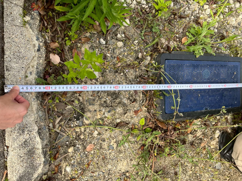 京都市 橘の家 2階建て 敷地調査