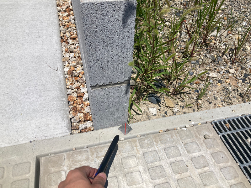 大津市 大宮の家 2階建て 敷地調査