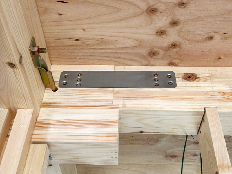 滋賀県 石守の家 2階建て 現場チェック 短冊金物留付け確認