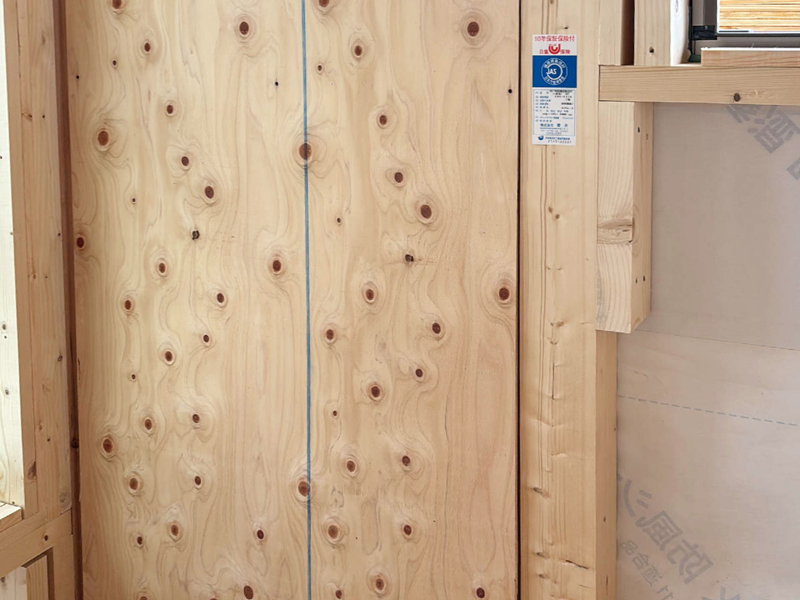 泰平の家 2階建て 現場チェック 面材耐力壁種類確認