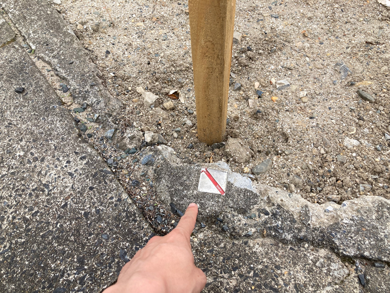 京都市 波田町の家 2階建て 敷地調査