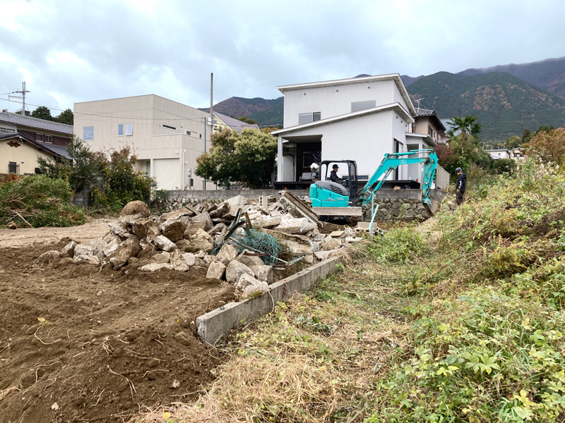 滋賀県 久川原の家 平屋 現場チェック 解体工事