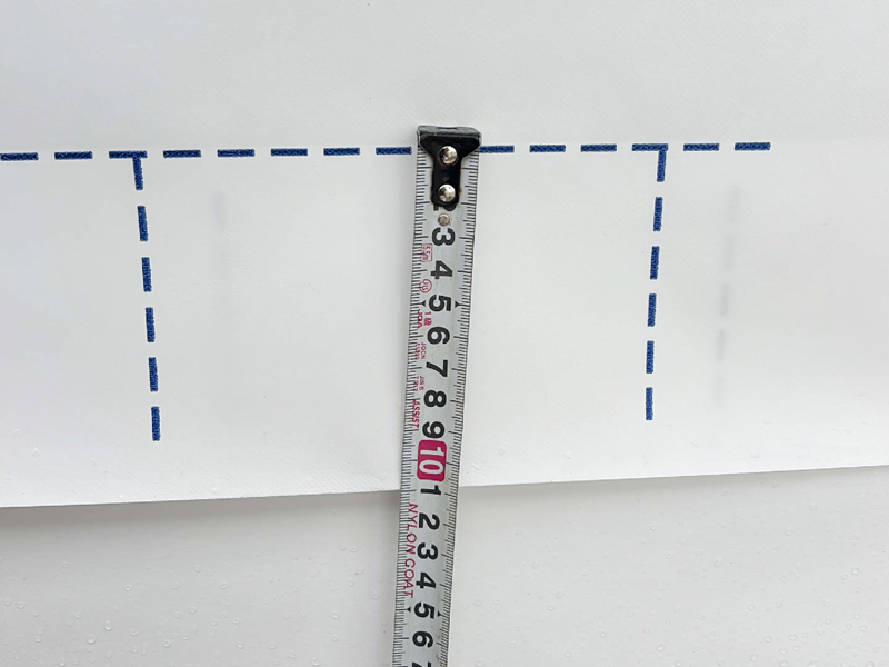 大津市 字野の家 2階建て 現場チェック 防水シート重ね巾確認