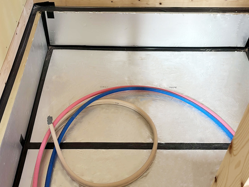 大津市 泰平の家 2階建て 現場チェック 基礎断熱材種類確認