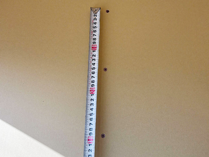 大津市 円原の家 2階建て 現場チェック 壁ボード内周部ビスピッチ確認