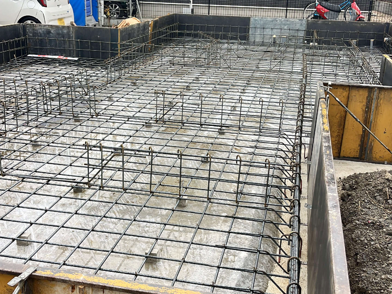大津市 大宮の家 2階建て 現場チェック 基礎工事