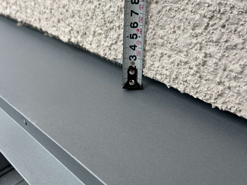 京都市 梛の家 2階建て 現場チェック 水切り・雨押え通気空間確認