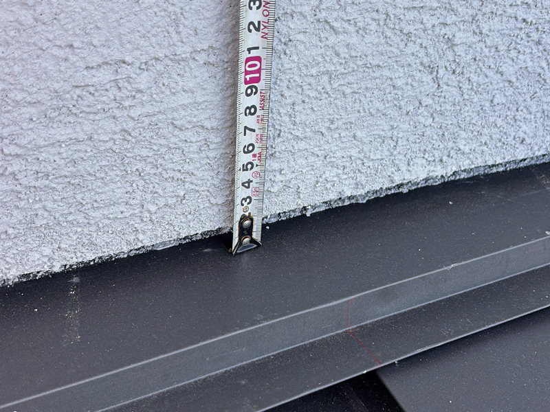 大津市 字野の家 2階建て 現場チェック 水切り・雨押え通気空間確認