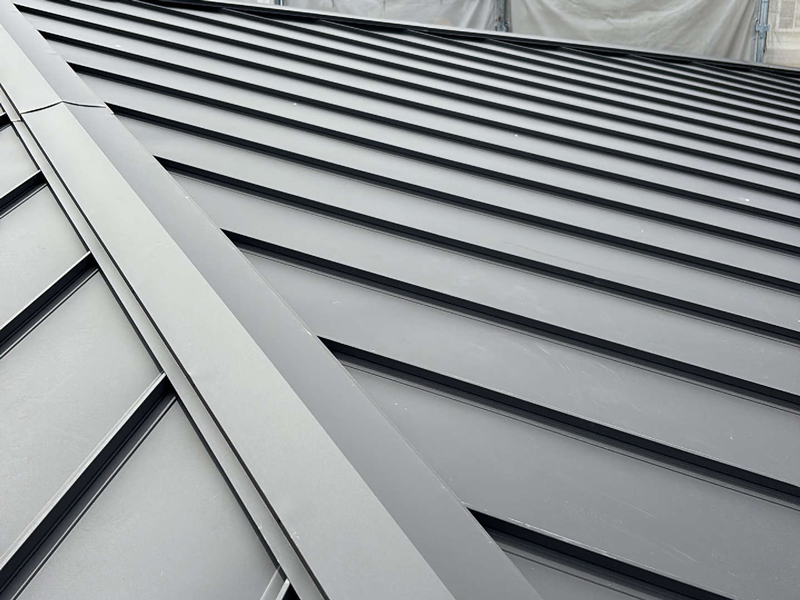 大津市 泰平の家 2階建て 現場チェック 屋根仕上材確認