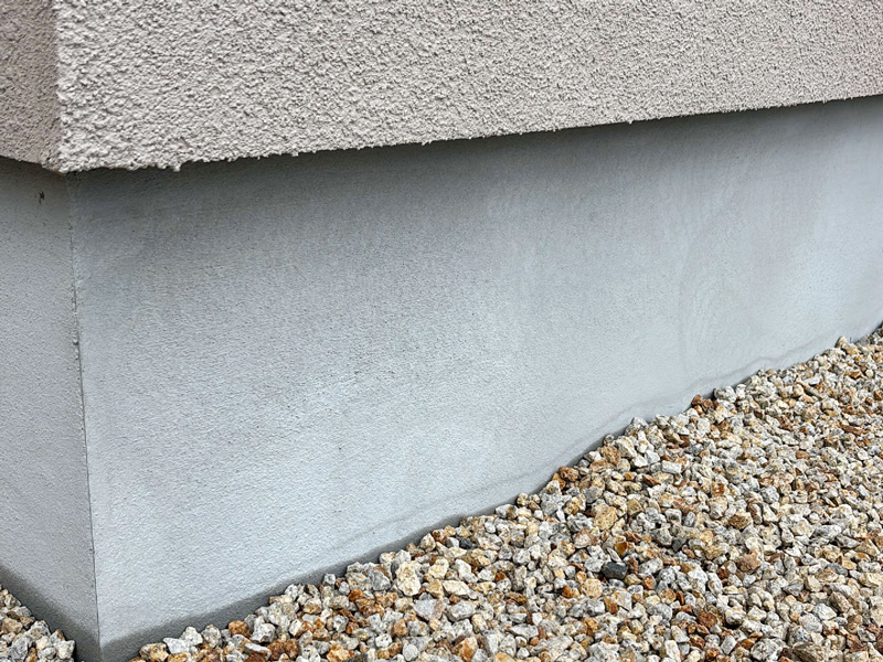 大津市 青海の家 2階建て 現場チェック 基礎仕上げクラック確認