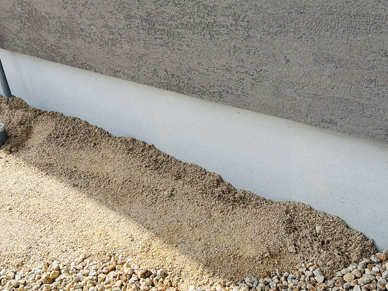 守山市 門田の家 2階建て 現場チェック 基礎仕上げ面クラック確認