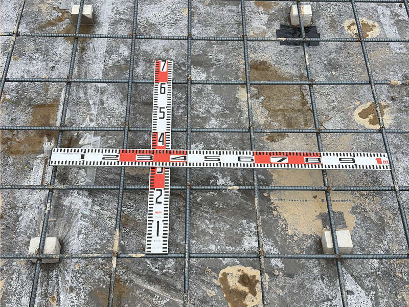 大津市 明日の家 2階建て 現場チェック スラブ配筋ピッチ確認