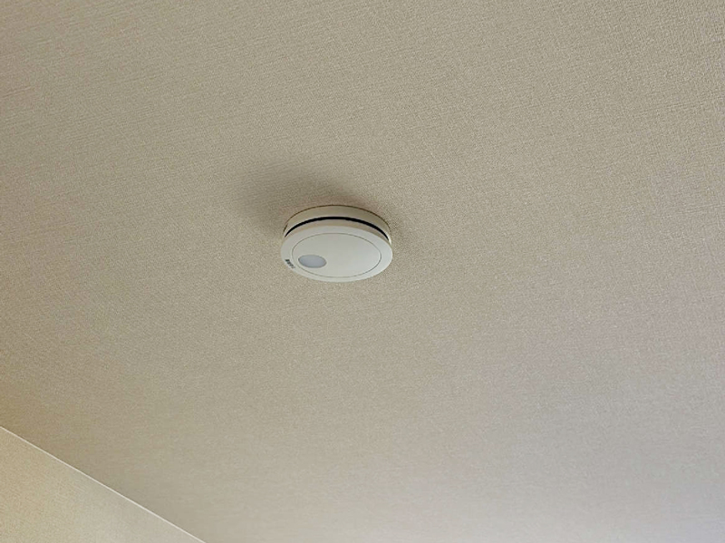 大津市 泰平の家 2階建て 現場チェック 火災報知器取付確認