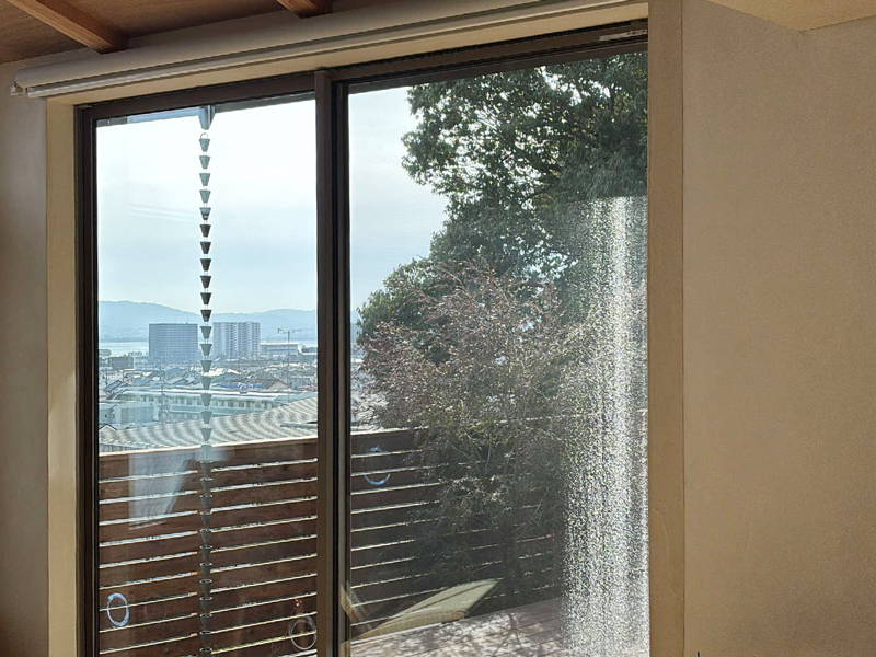 大津市 榛木の家 2階建て 現場チェック 窓の開閉確認