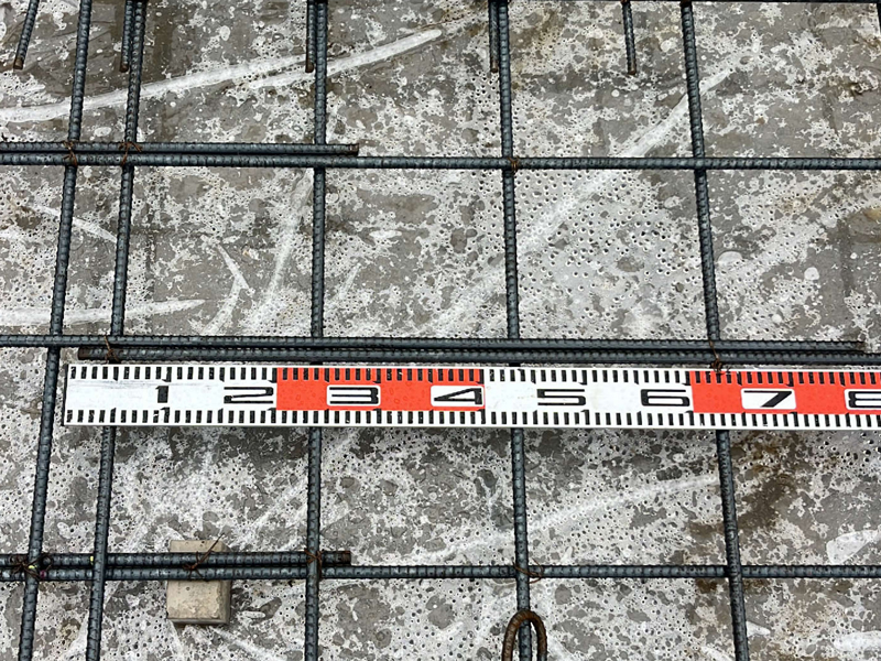 大津市 大宮の家 2階建て 現場チェック スラブ筋継手長さ確認