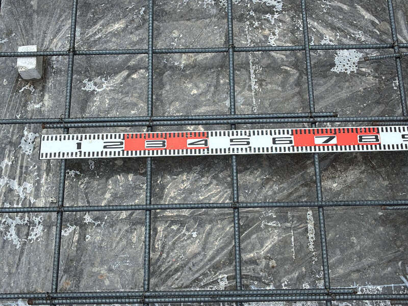 滋賀県 天塚の家 2階建て 現場チェック スラブ筋継手長さ確認