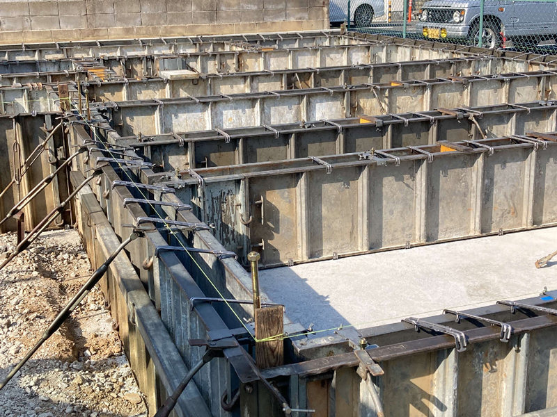 滋賀県 石守の家 2階建て 現場チェック 立上り型枠施工確認