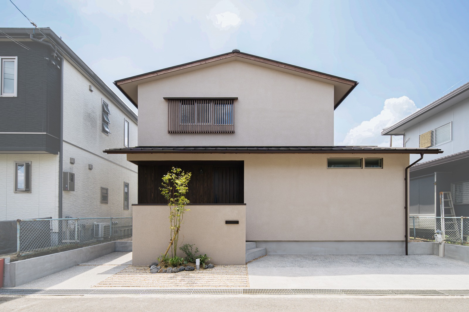 京都で自然素材の注文住宅の和の外観