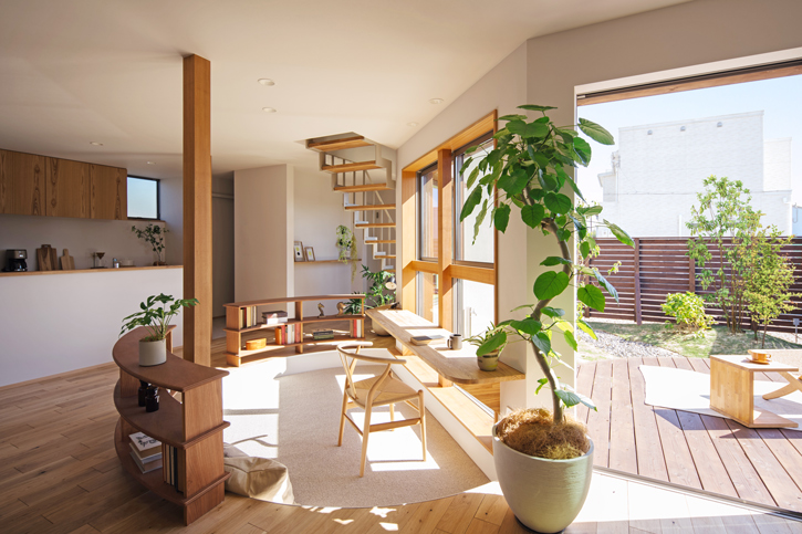 滋賀県の完成見学会のお家のライブラリーのイメージ