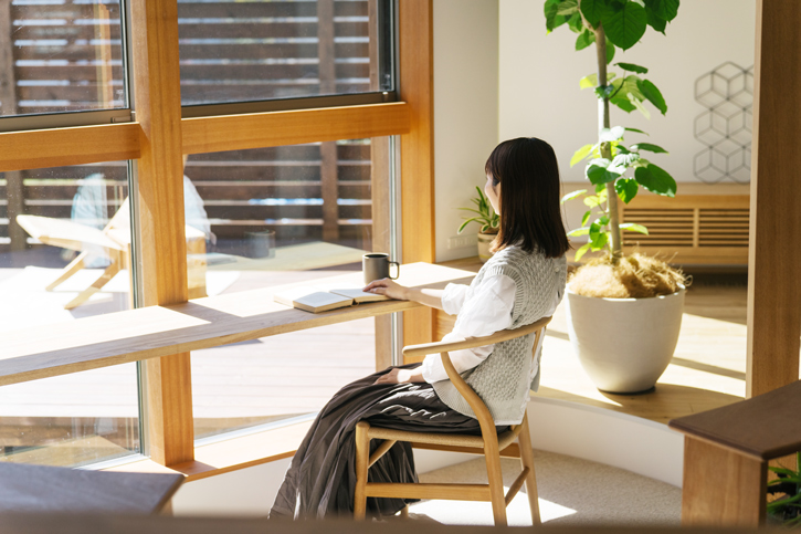 滋賀県の完成見学会のお家のほっと落ち着くイメージ