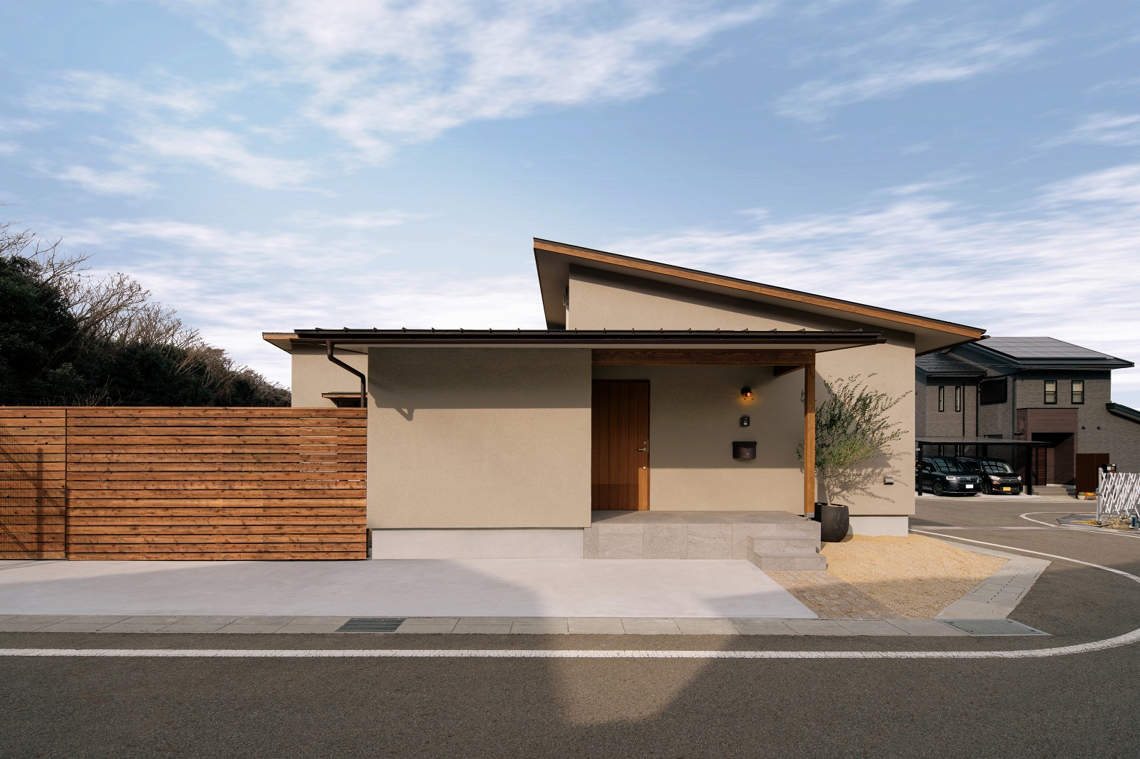 大津市の工務店で建てた平屋の外観