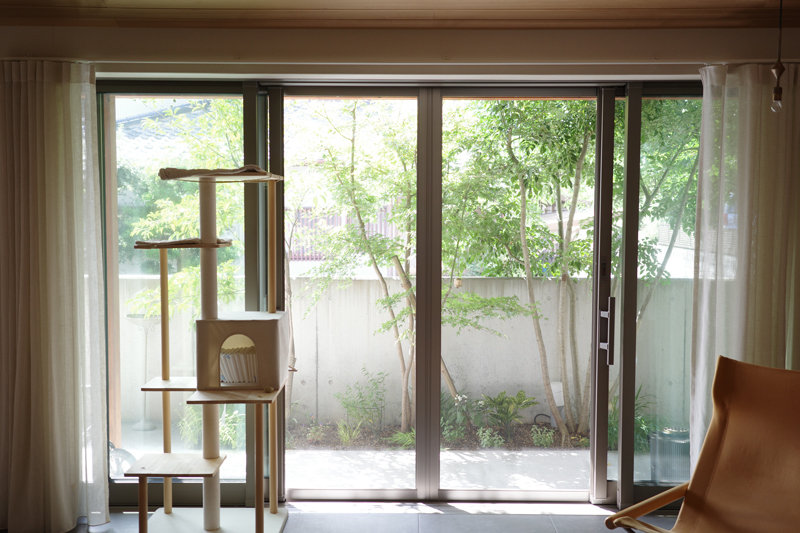 猫ちゃんがお気に入りのタイル土間