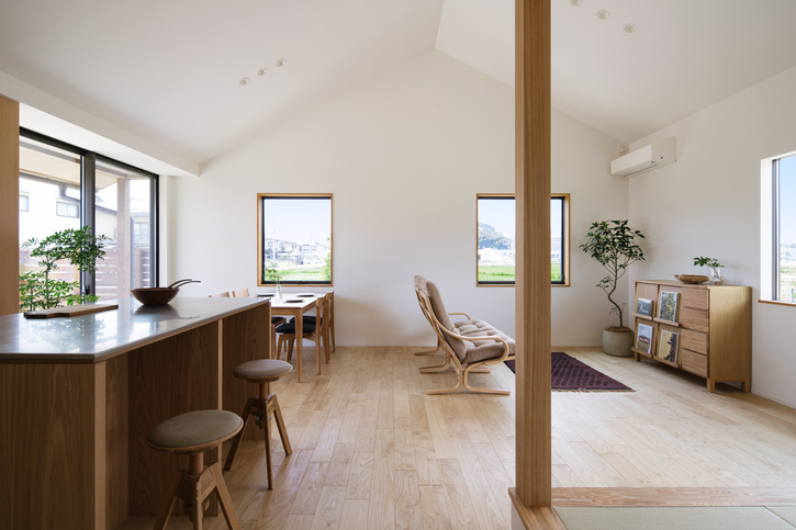 滋賀県の平屋の木の家