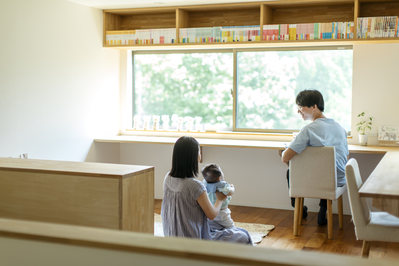 コンパクトで小さな家の憩いの場
