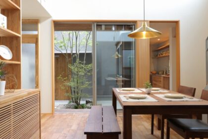 滋賀で注文住宅を建てる工務店のiKKAダイコーホームの中庭のあるお家