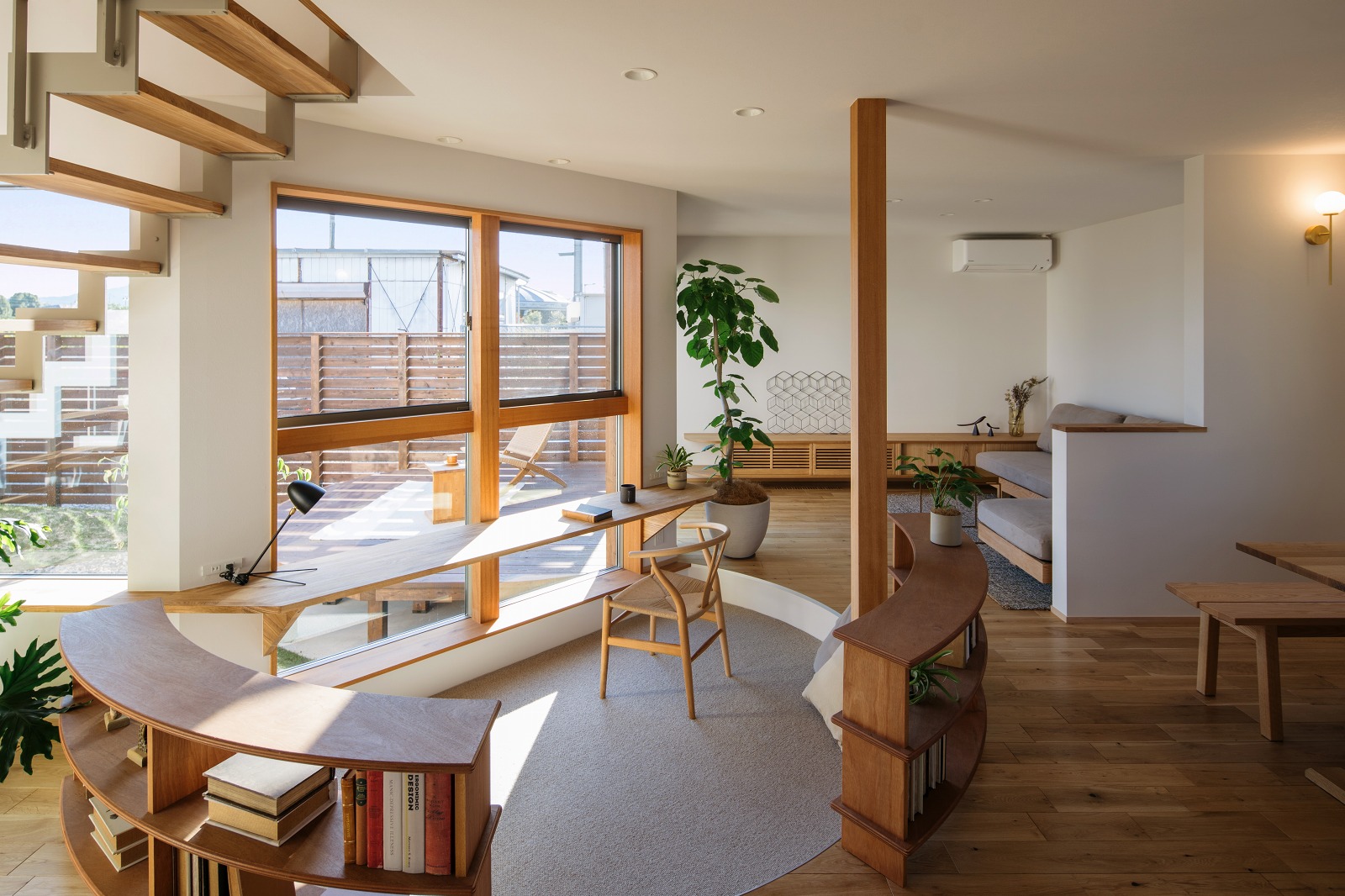 大津市の工務店で建てた家のリビング