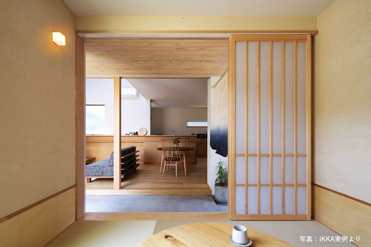 滋賀県野洲市の平屋の完成見学会のお家の和室のイメージ