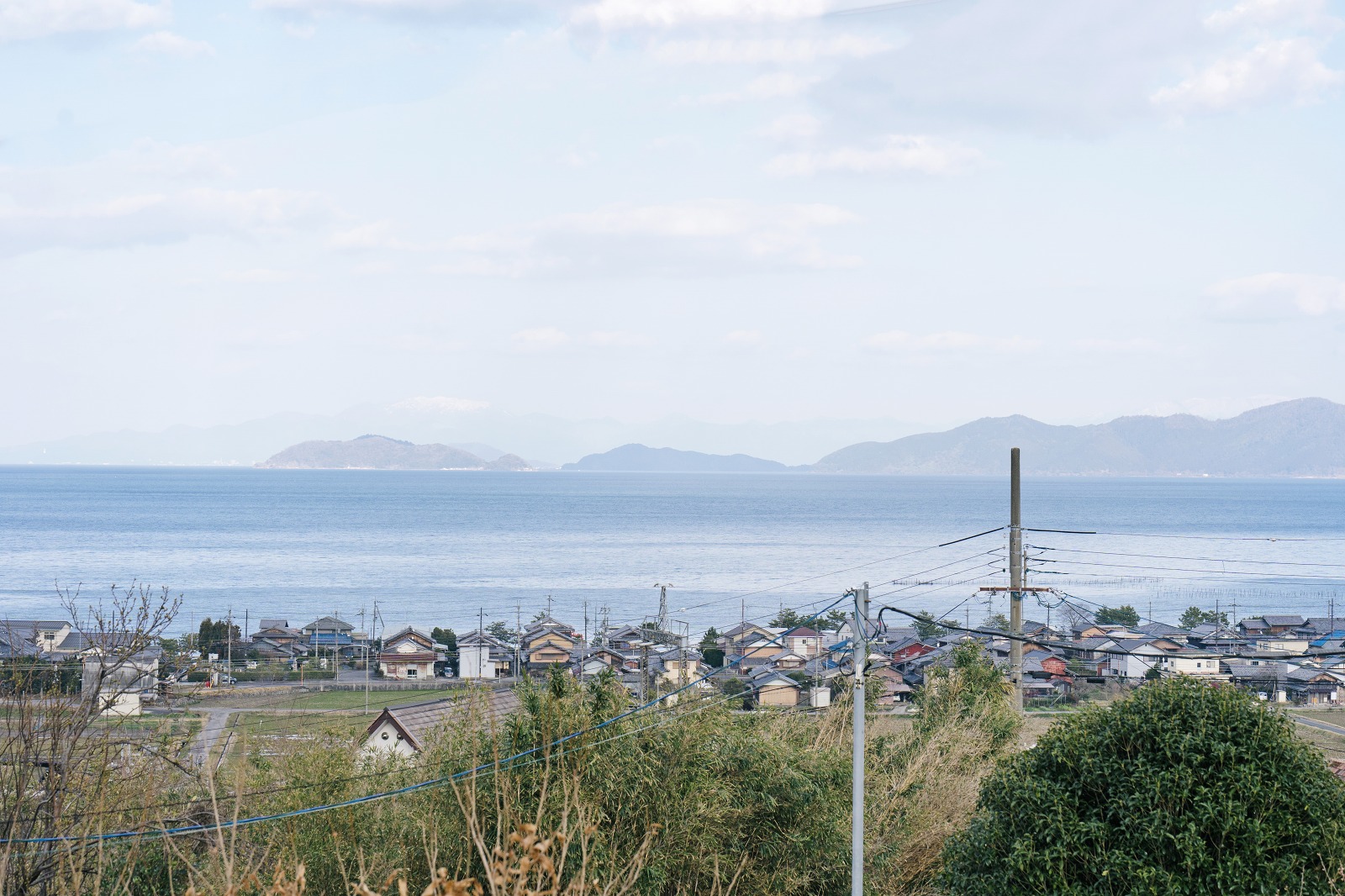 大津市注文住宅が建てた新築から見える琵琶湖