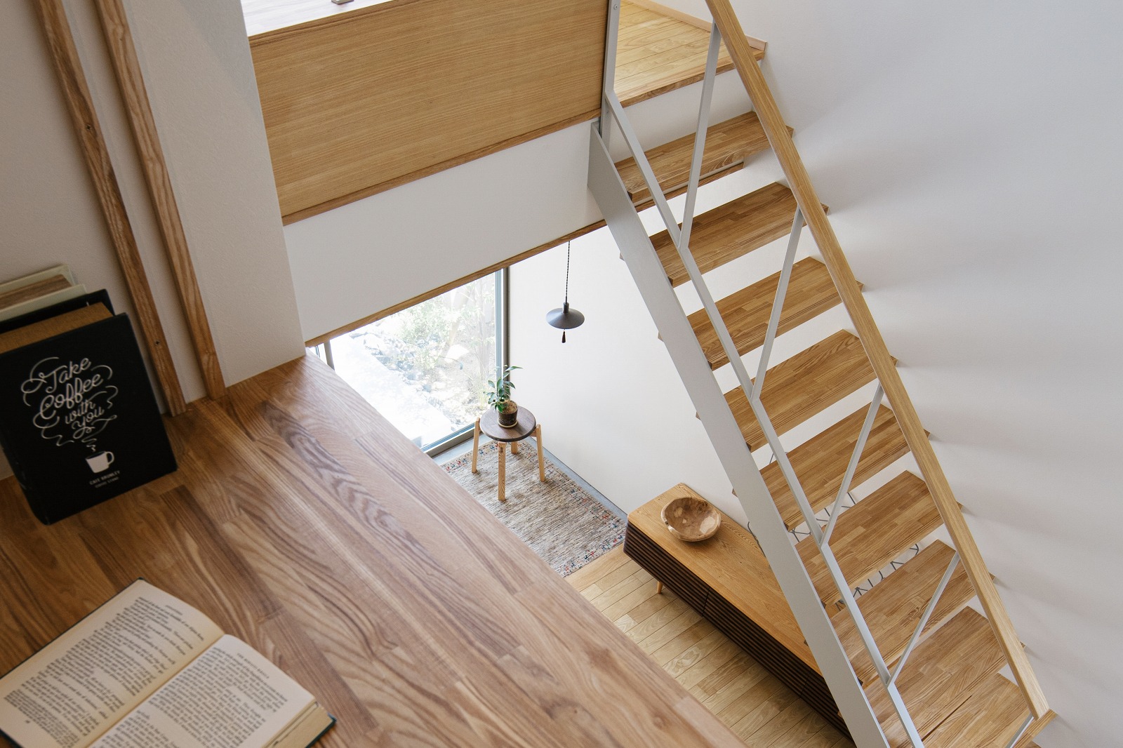 京都で自然素材の注文住宅の書斎