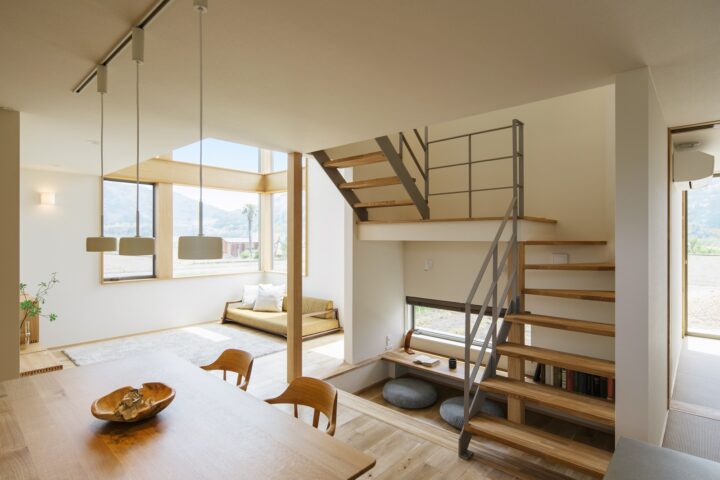 滋賀県の工務店が建てた木の家のリビング