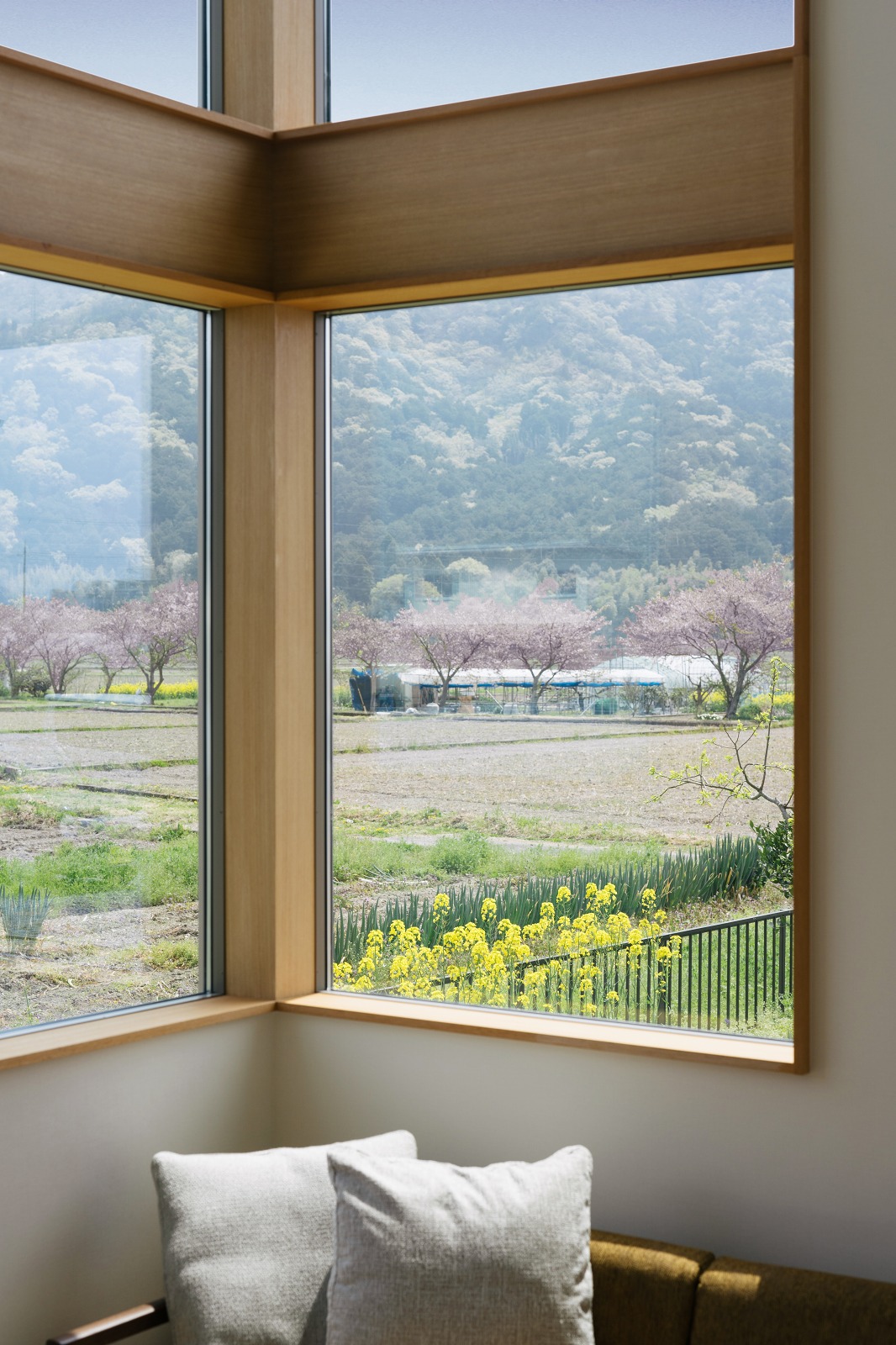滋賀県の工務店が建てた木の家から見える豊かな風景