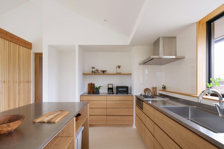 滋賀県大津市で建てた注文住宅の造作キッチン